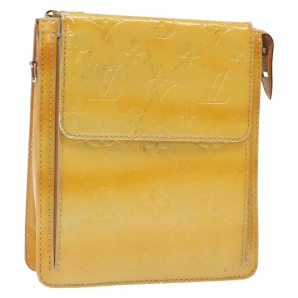 LOUIS VUITTON Monogram Vernis Motto Accessory Pouch Gris M91030 LV Auth bs27961 - Picture 1 of 15